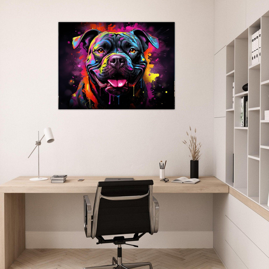 Fröhlicher Farbhund 30x40 cm / 12x16″ / Poster auf halbmattem Papier