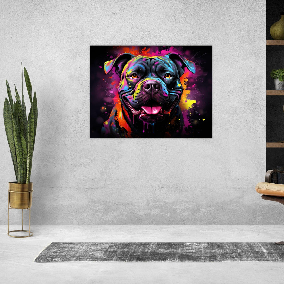 Fröhlicher Farbhund 30x40 cm / 12x16″ / Poster auf halbmattem Papier