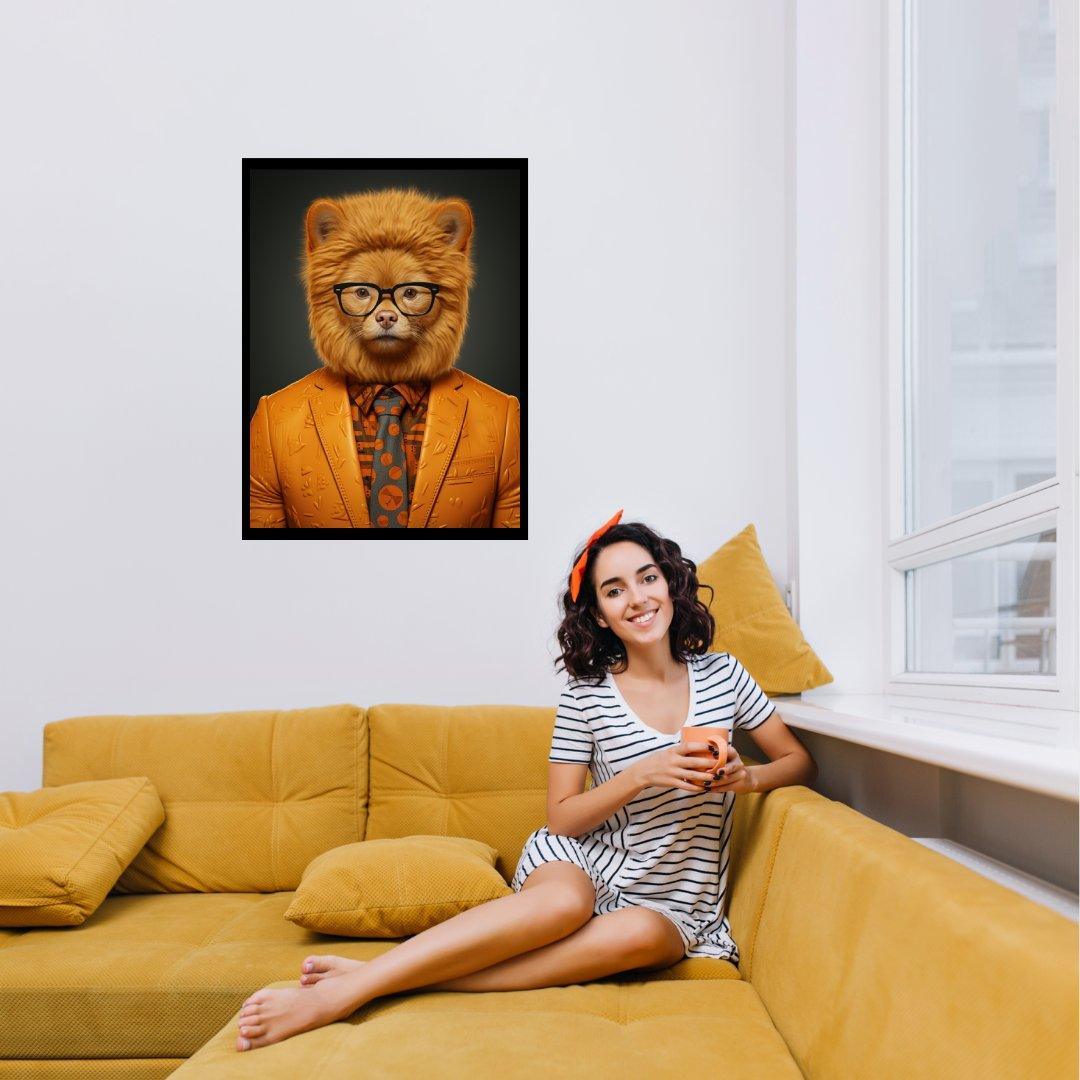 Geschäftiger Hund 30x40 cm / 12x16″ / Poster auf halbmattem Papier