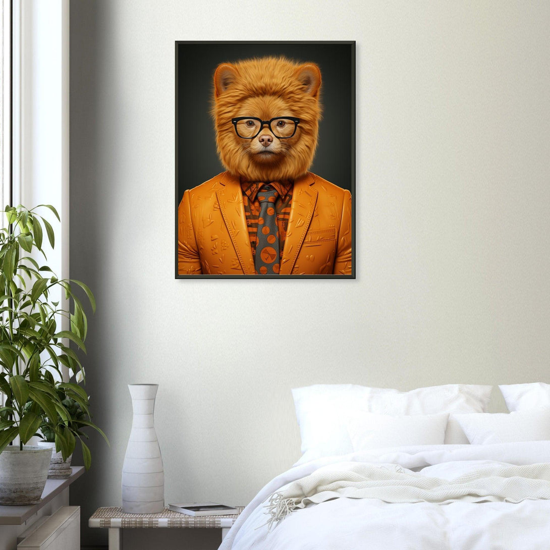 Geschäftiger Hund 30x40 cm / 12x16″ / Poster auf halbmattem Papier