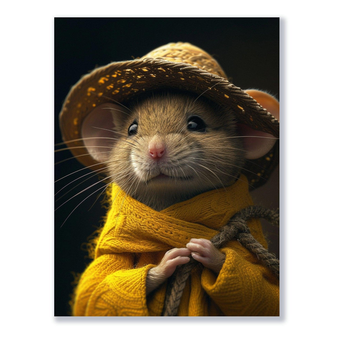 Herbstlicher Feldhamster 30x40 cm / 12x16″ / Poster auf halbmattem Papier