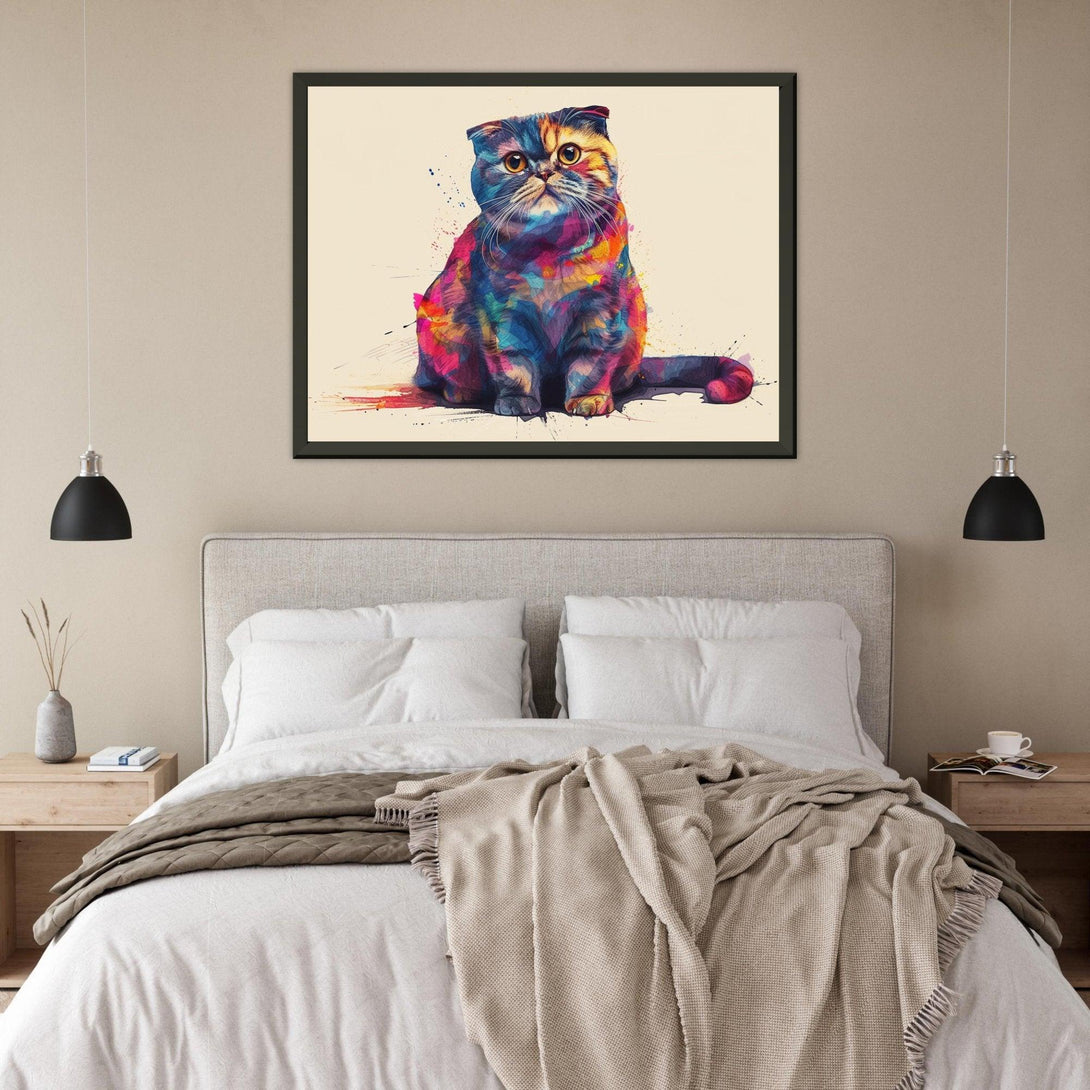 Katzen Farbexplosion 30x40 cm / 12x16″ / Poster auf halbmattem Papier