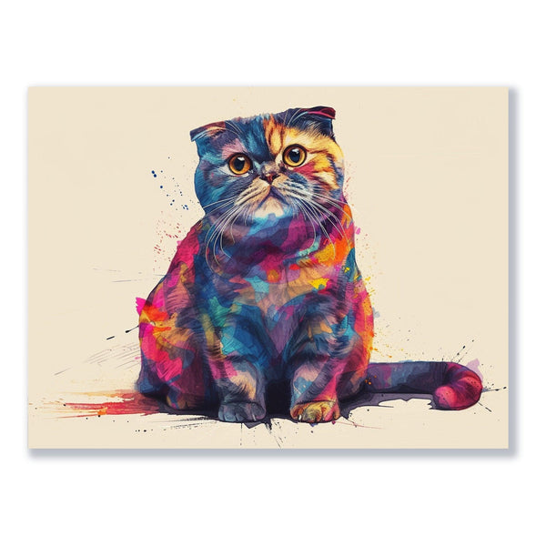 Katzen Farbexplosion 30x40 cm / 12x16″ / Poster auf halbmattem Papier