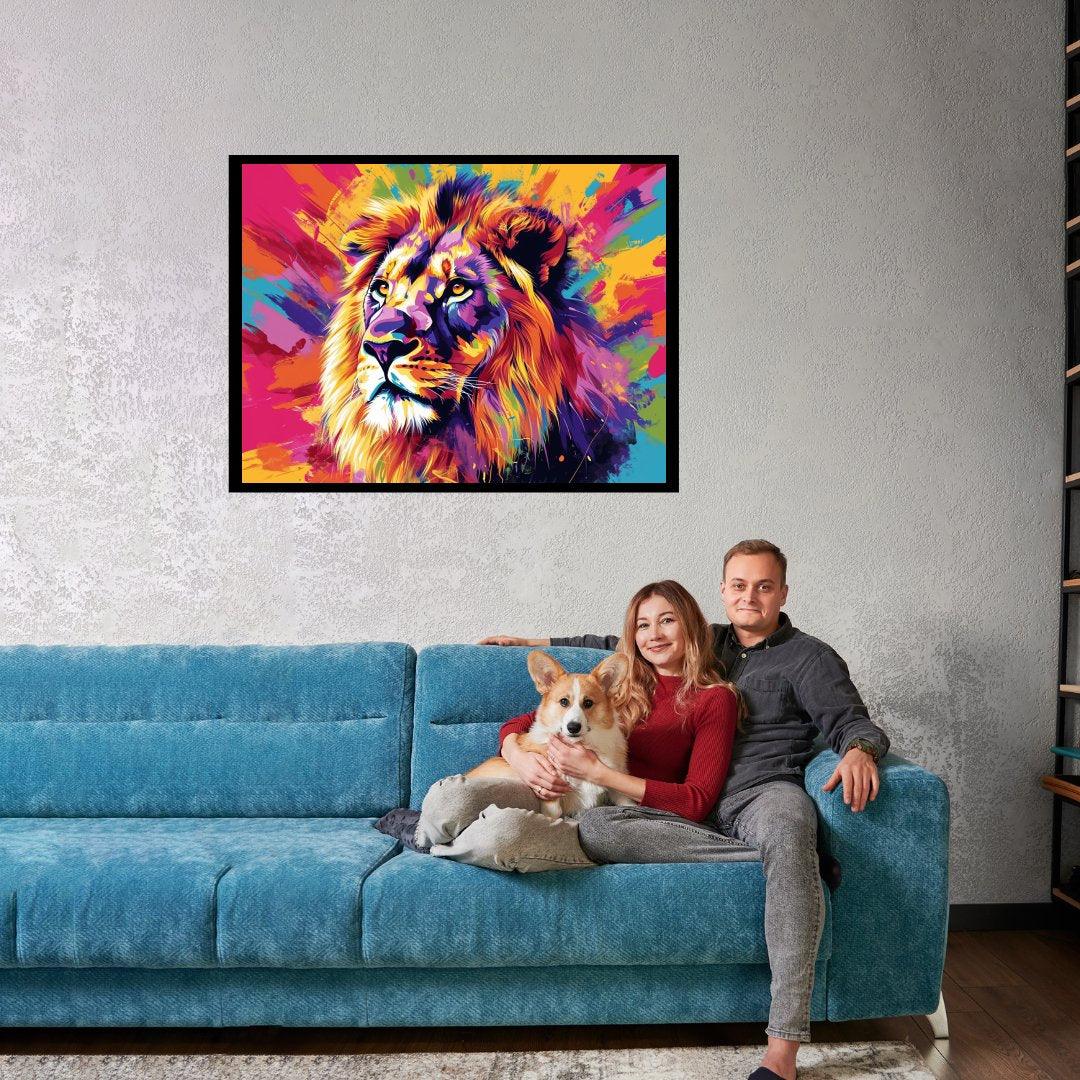 Königliche Farbenpracht 30x40 cm / 12x16″ / Poster auf halbmattem Papier