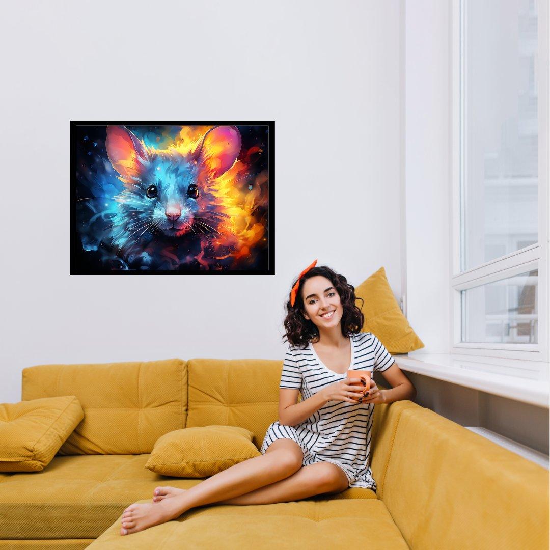 Kosmische Maus 30x40 cm / 12x16″ / Poster auf halbmattem Papier