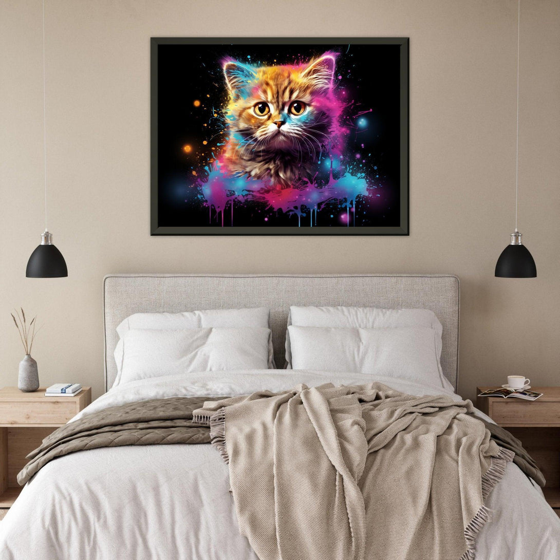 Kosmisches Kätzchen 30x40 cm / 12x16″ / Poster auf halbmattem Papier