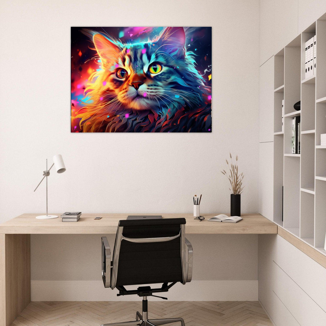 Kosmisches Katzenflüstern 30x40 cm / 12x16″ / Poster auf halbmattem Papier