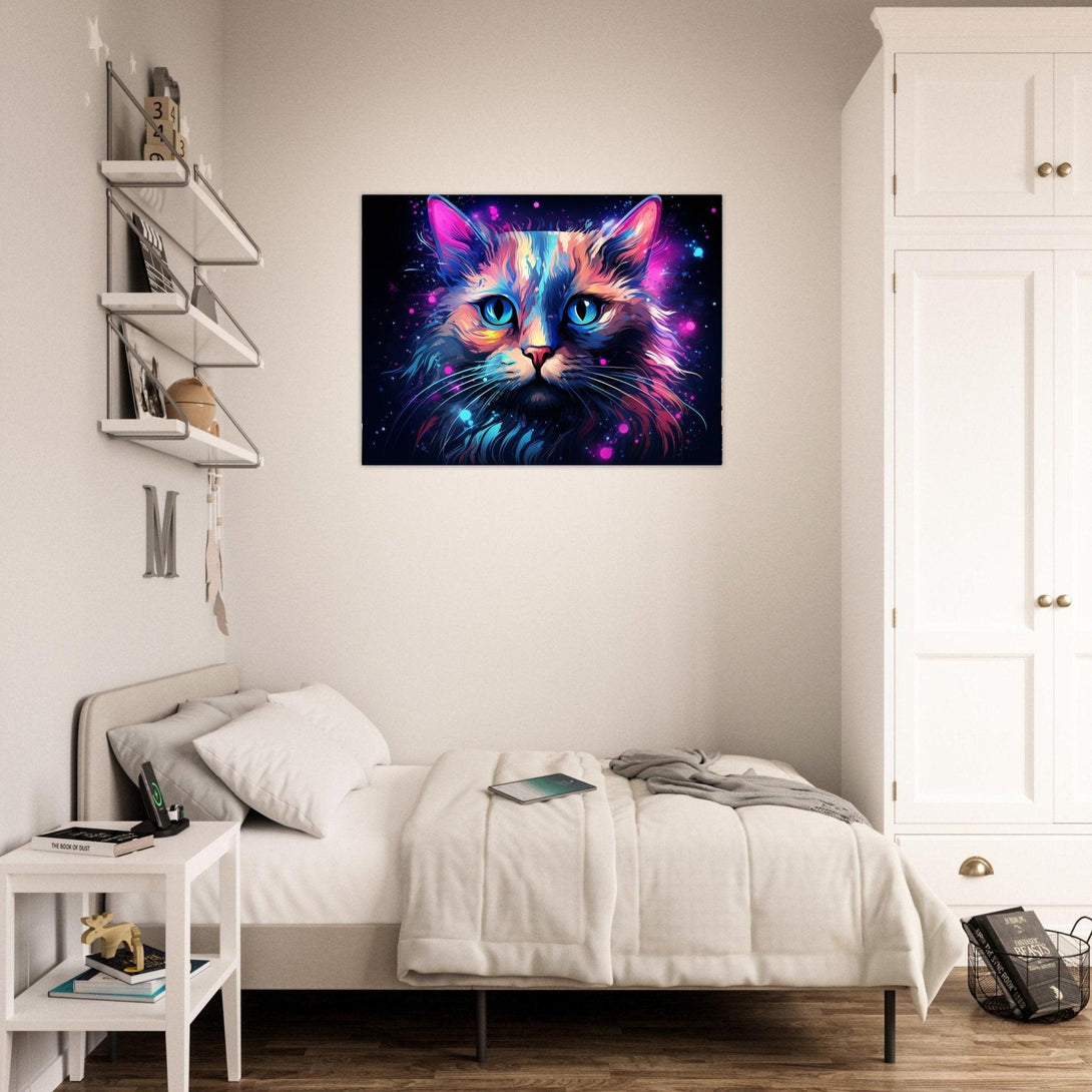 Kosmisches Katzenporträt 30x40 cm / 12x16″ / Poster auf halbmattem Papier