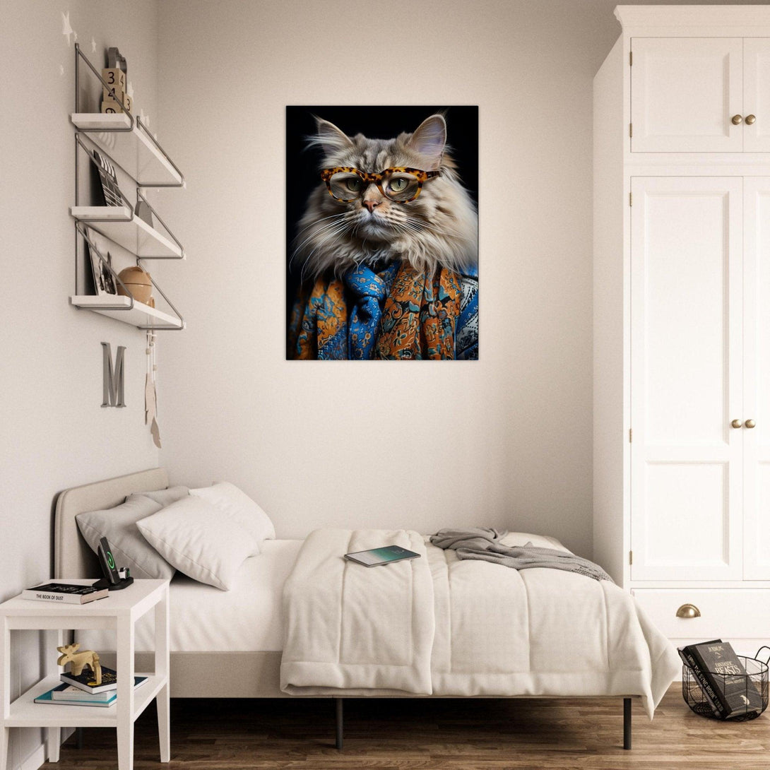 Modische Katze 30x40 cm / 12x16″ / Poster auf halbmattem Papier