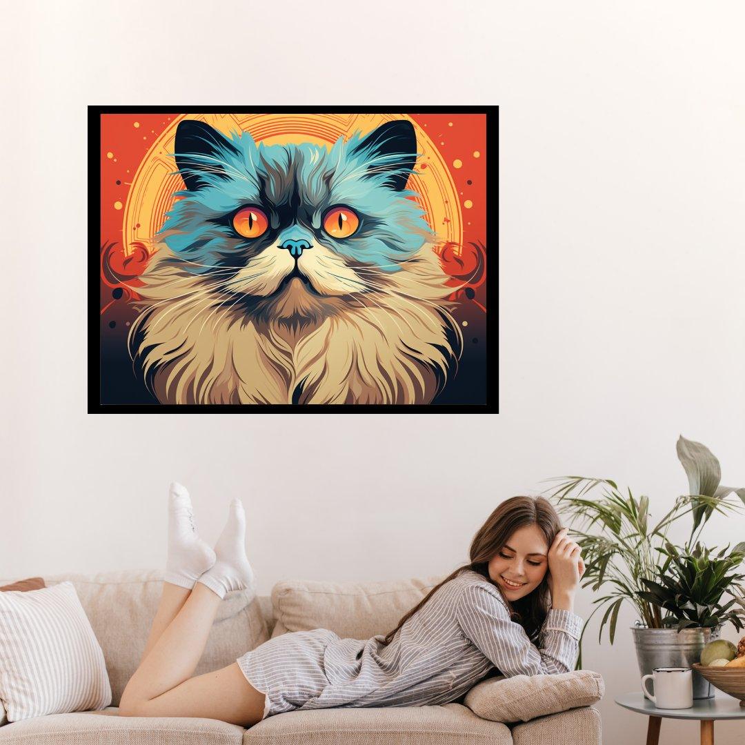 Mystische Katze 30x40 cm / 12x16″ / Poster auf halbmattem Papier