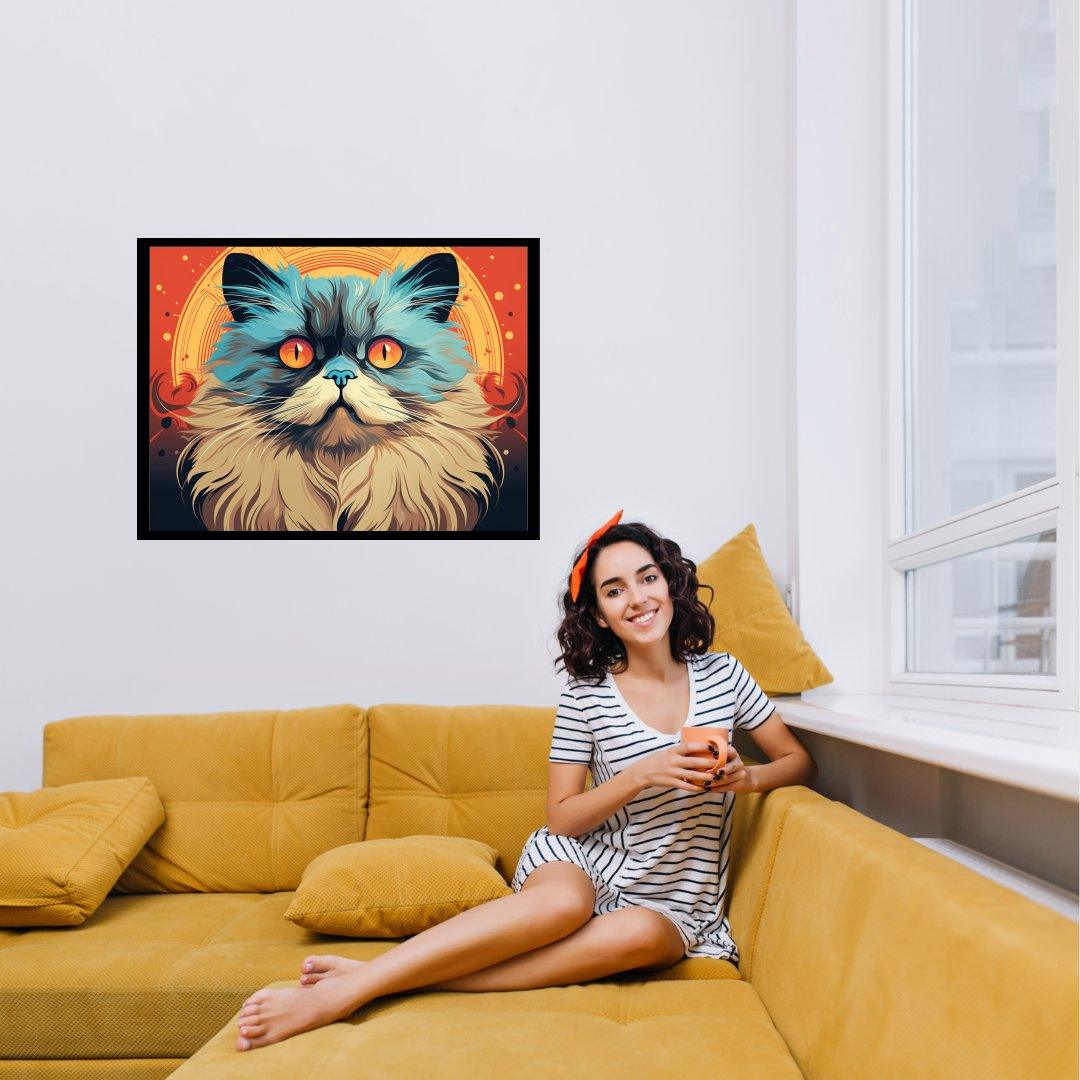 Mystische Katze 30x40 cm / 12x16″ / Poster auf halbmattem Papier