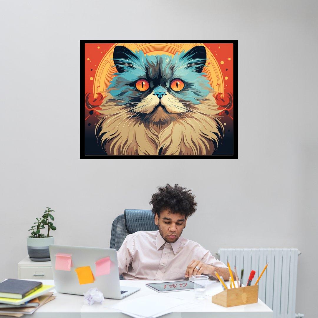 Mystische Katze 30x40 cm / 12x16″ / Poster auf halbmattem Papier