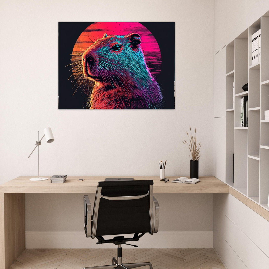 Neonfarbener Nager 30x40 cm / 12x16″ / Poster auf halbmattem Papier