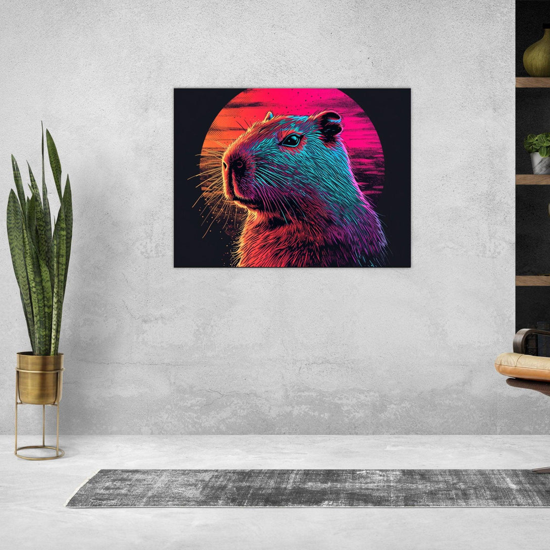 Neonfarbener Nager 30x40 cm / 12x16″ / Poster auf halbmattem Papier