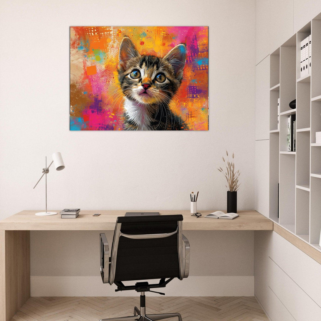 Neugierige Kätzchenkunst 30x40 cm / 12x16″ / Poster auf halbmattem Papier