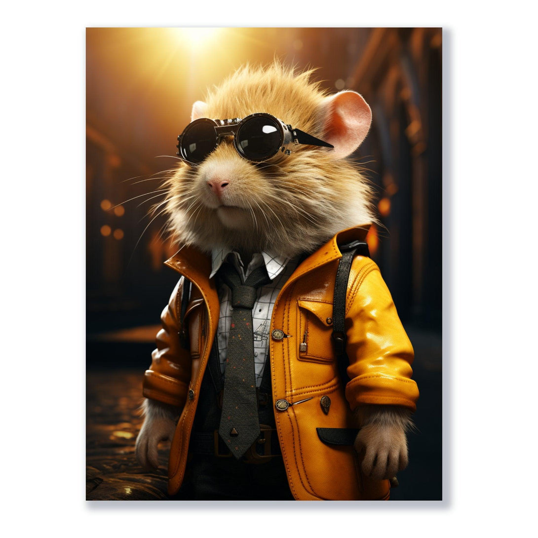 Steampunk-Modehamster 30x40 cm / 12x16″ / Poster auf halbmattem Papier