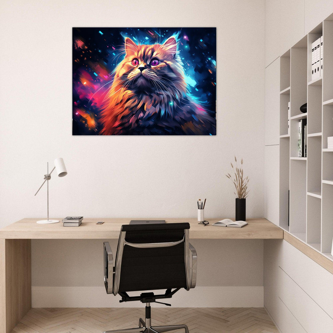 Sternenkatze im Farbrausch 30x40 cm / 12x16″ / Poster auf halbmattem Papier