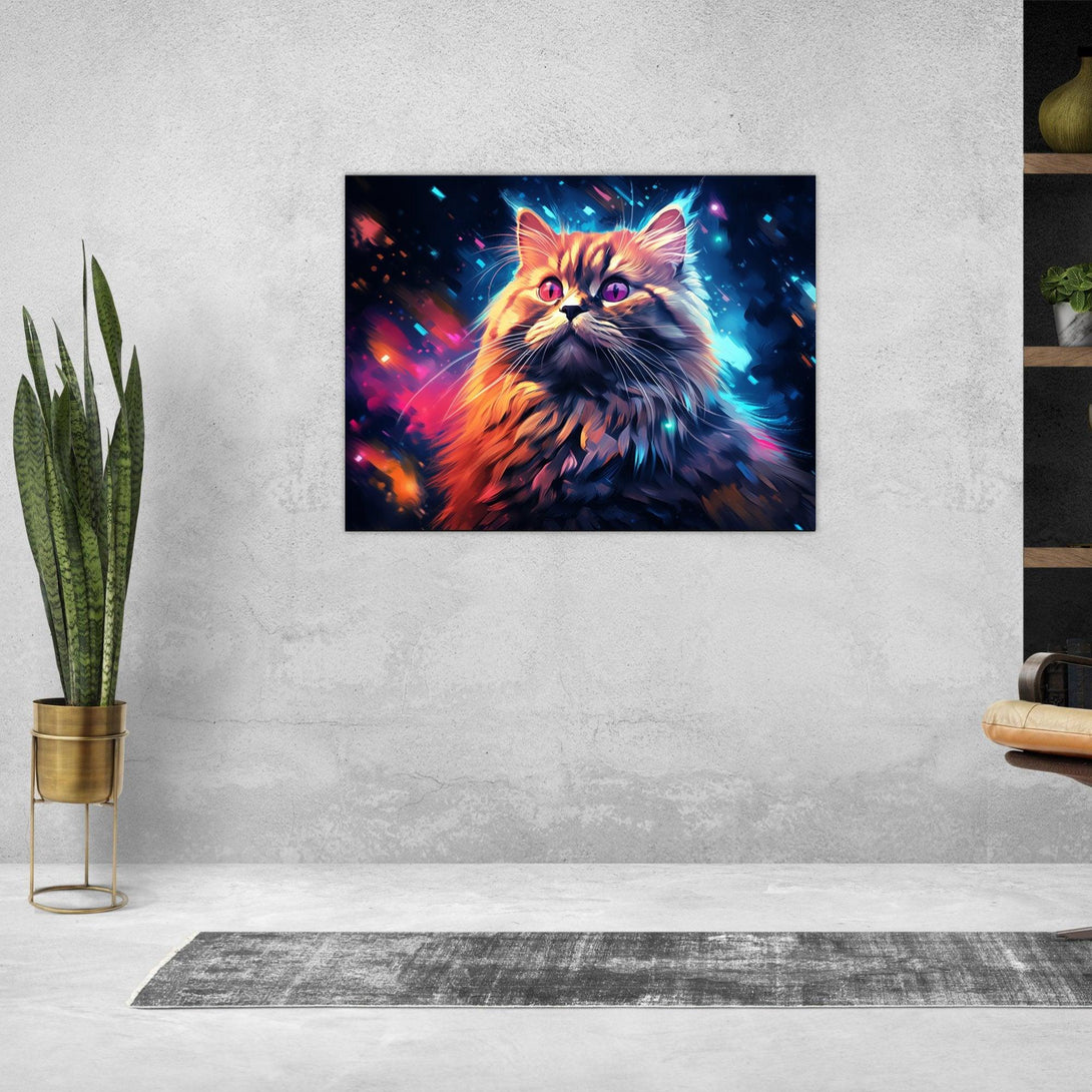 Sternenkatze im Farbrausch 30x40 cm / 12x16″ / Poster auf halbmattem Papier