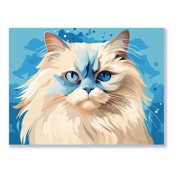 Stylische Katze 30x40 cm / 12x16″ / Poster auf halbmattem Papier