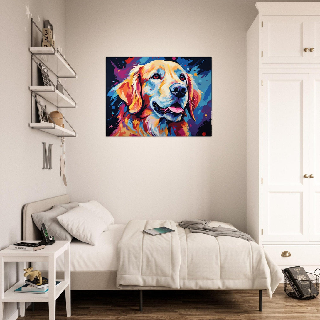 Pop Art Goldie ein Bild aus der collections Tierbilder als Leinwandbild