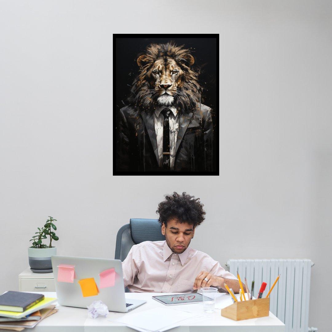 Mr. Löwe ein Bild aus der collections Tierbilder als Poster