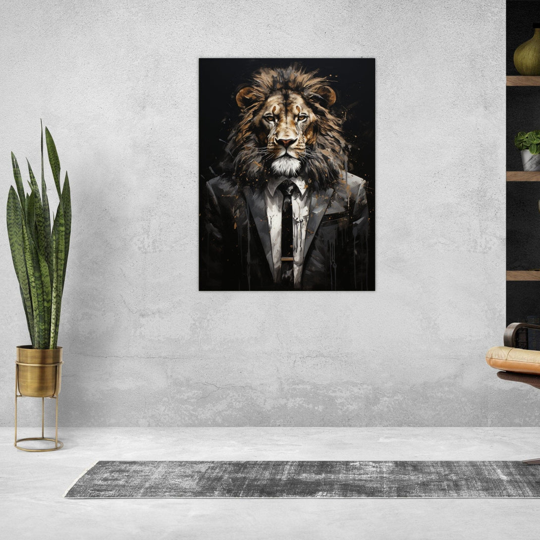 Mr. Löwe ein Bild aus der collections Tierbilder als Alu-Dibond Bild