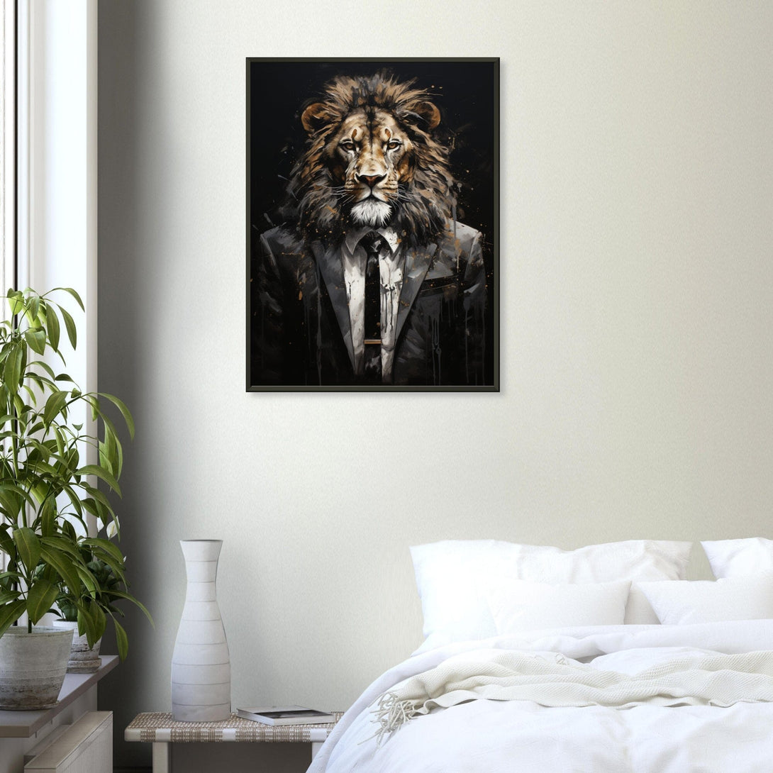 Mr. Löwe ein Bild aus der collections Tierbilder als Poster im Wohnzimmer