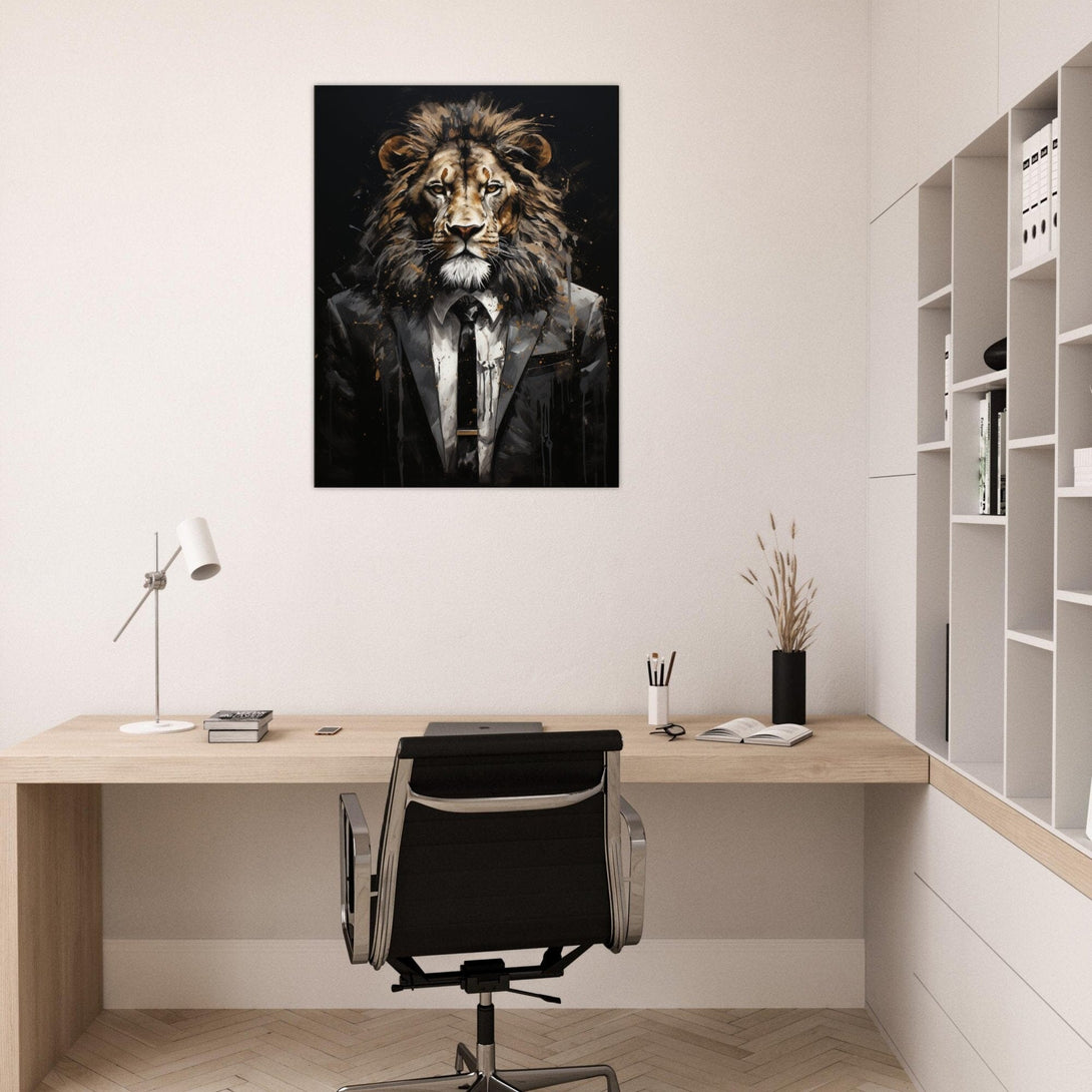 Mr. Löwe ein Bild aus der collections Tierbilder als Poster mit Rahmen