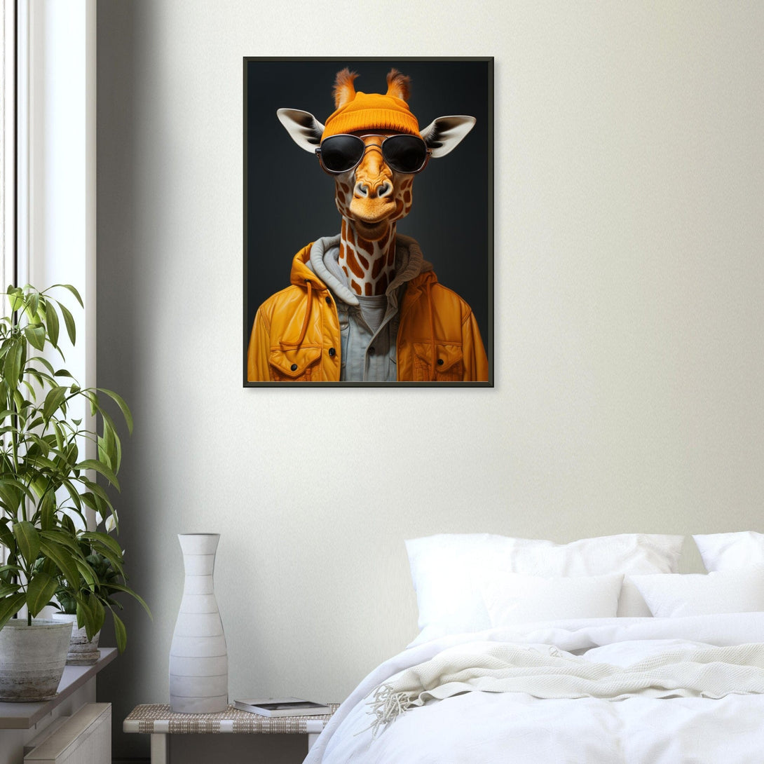 Elegante Grazie in Modischer Montur ein Bild aus der collections Tierbilder als Leinwandbild