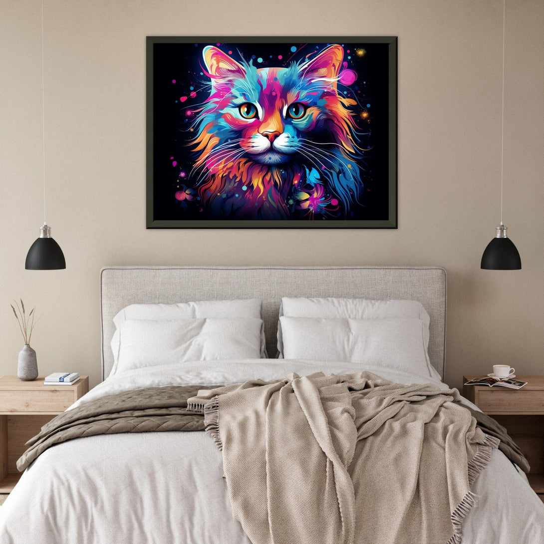 Pop Art Cat ein Bild aus der collections Tierbilder als Poster im Wohnzimmer
