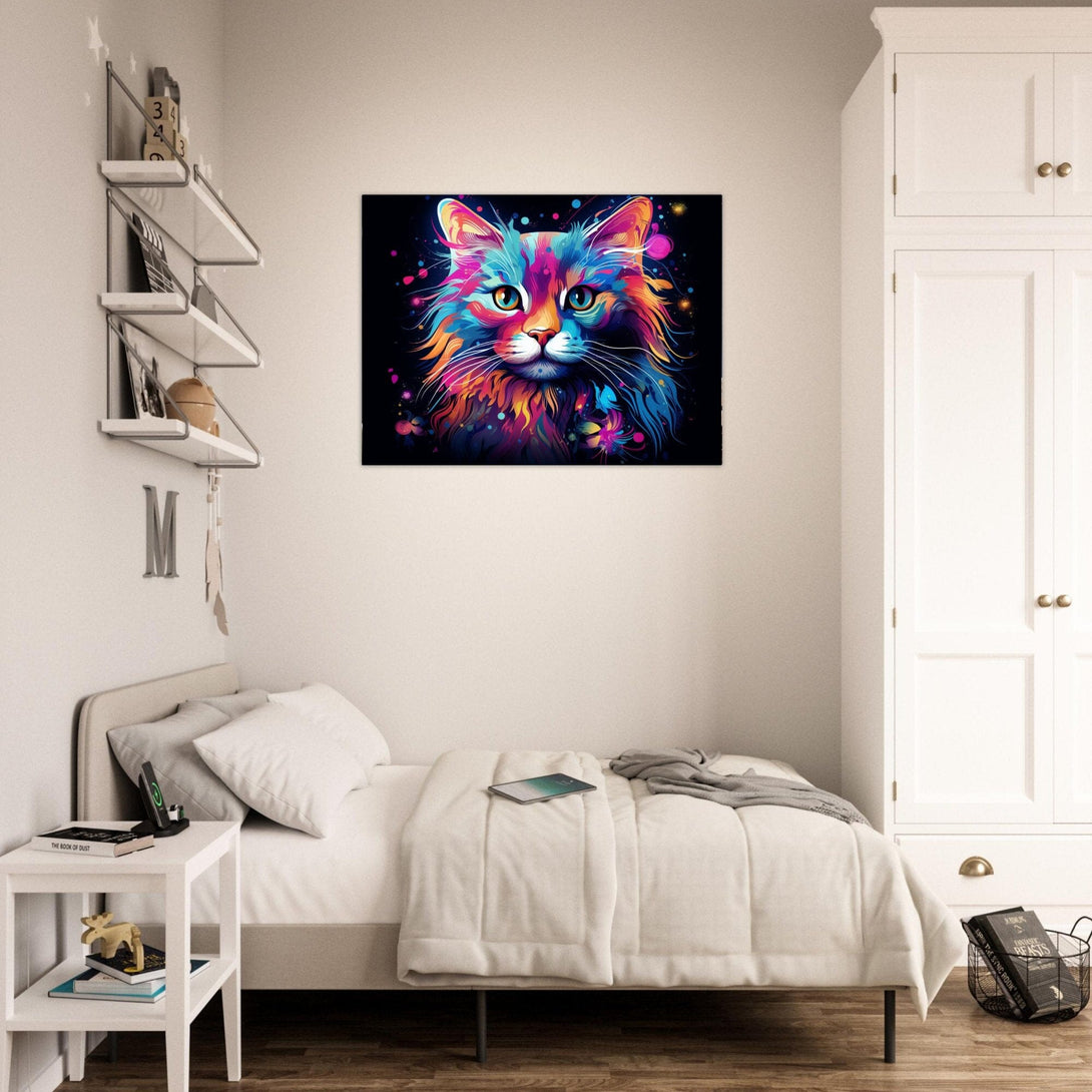Pop Art Cat ein Bild aus der collections Tierbilder als Leinwandbild