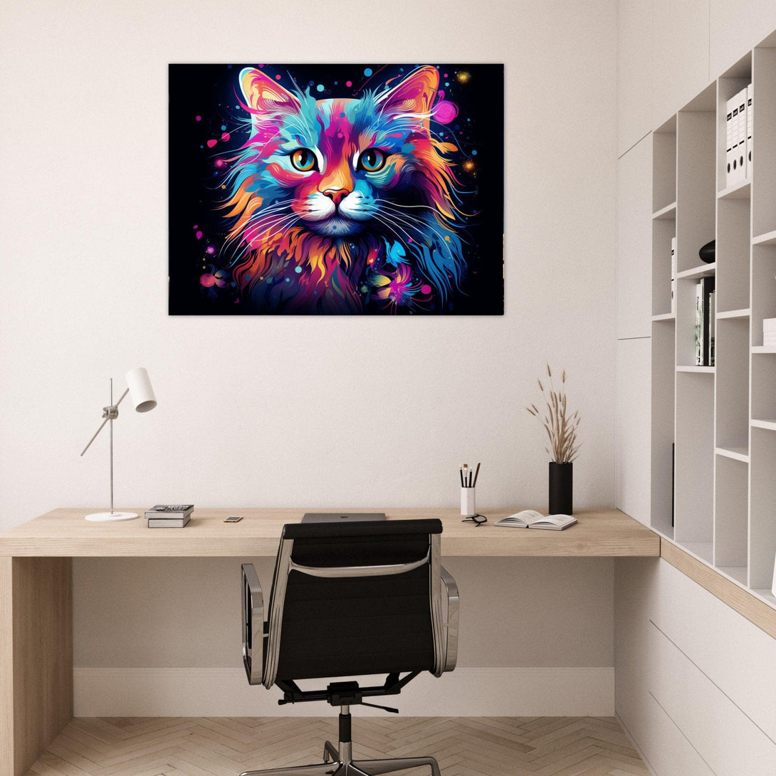 Pop Art Cat ein Bild aus der collections Tierbilder als Alu-Dibond Bild
