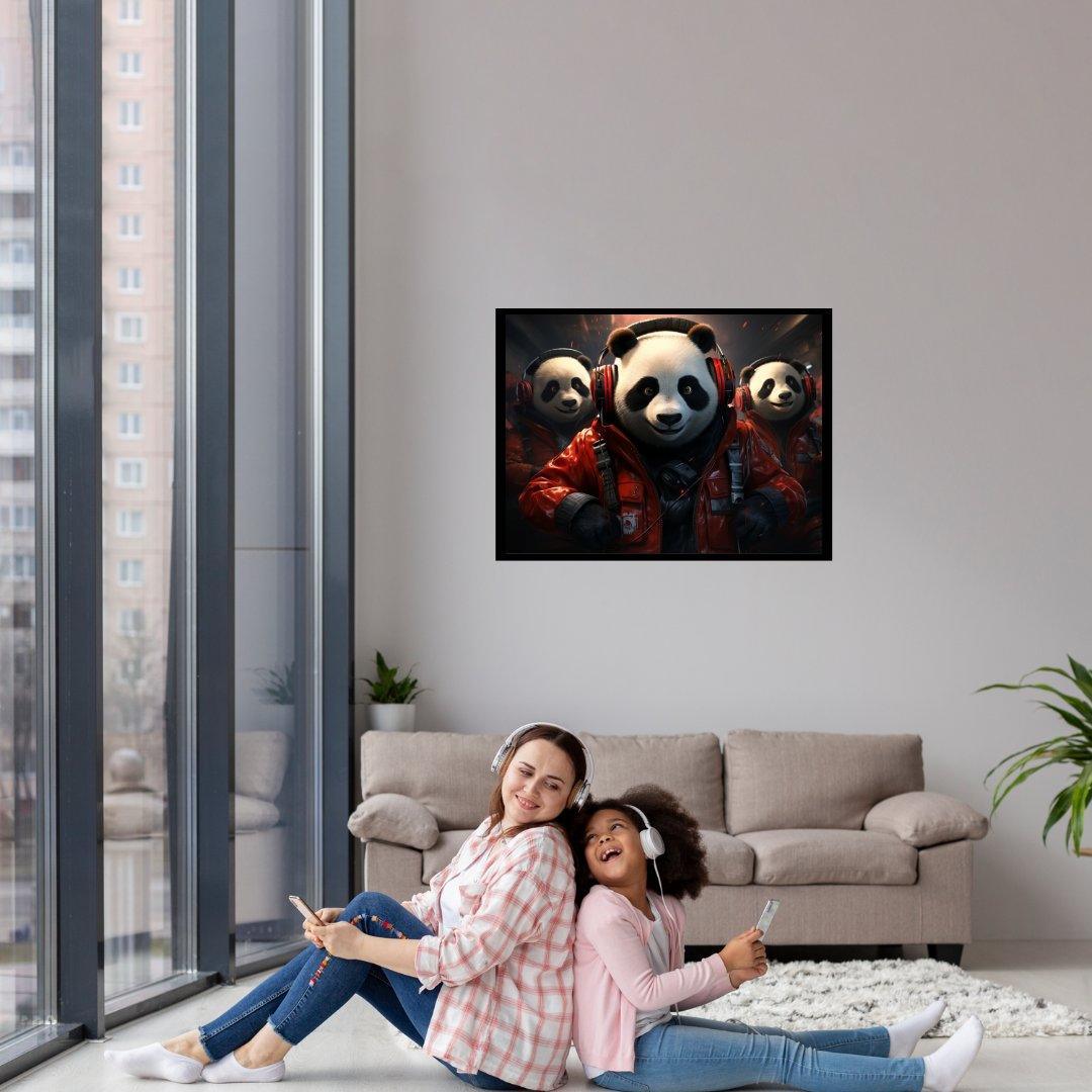 Cool and the Pandas ein Bild aus der collections Tierbilder als Poster