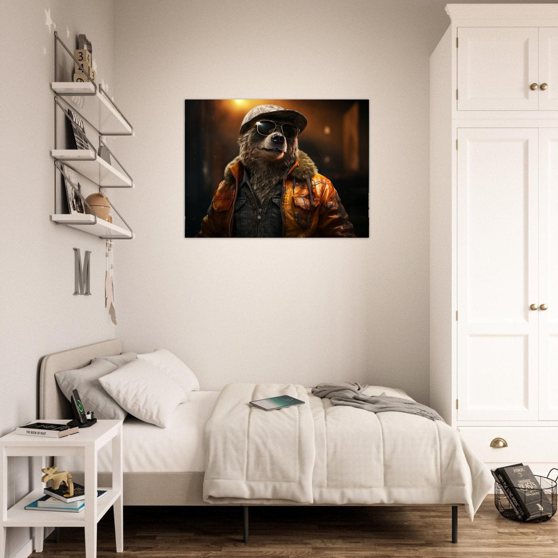 Cool Bear ein Bild aus der collections Tierbilder als Alu-Dibond Bild