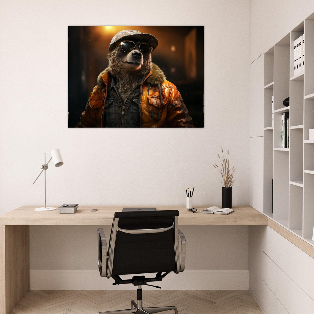 Cool Bear ein Bild aus der collections Tierbilder als Poster im Wohnzimmer