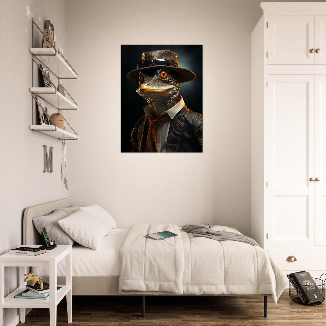 Eleganz der Echse ein Bild aus der collections Tierbilder als Leinwandbild