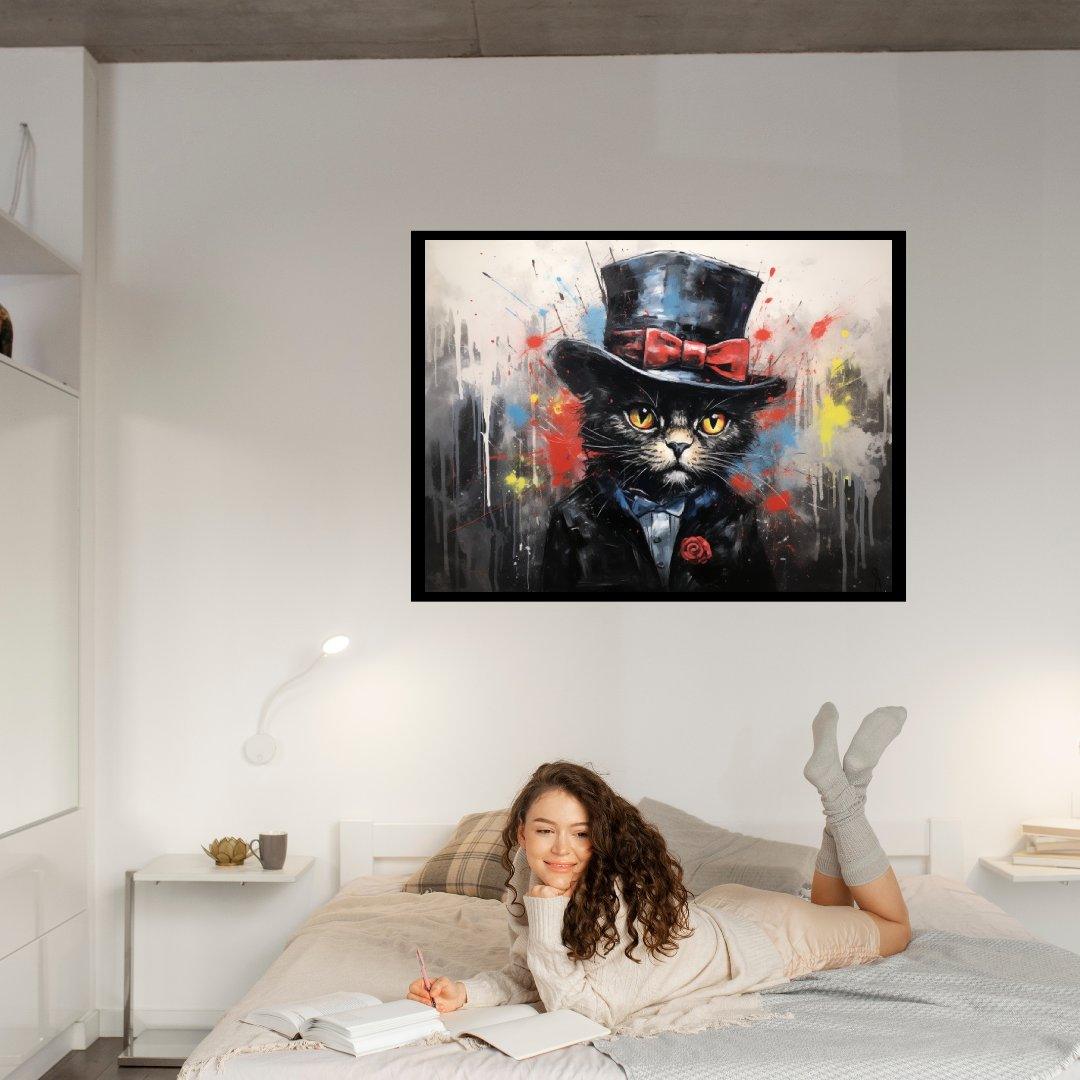 Gentleman Katze ein Bild aus der collections Tierbilder als Poster