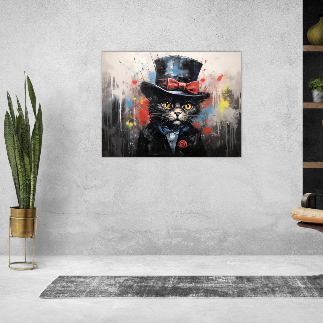 Gentleman Katze ein Bild aus der collections Tierbilder als Alu-Dibond Bild