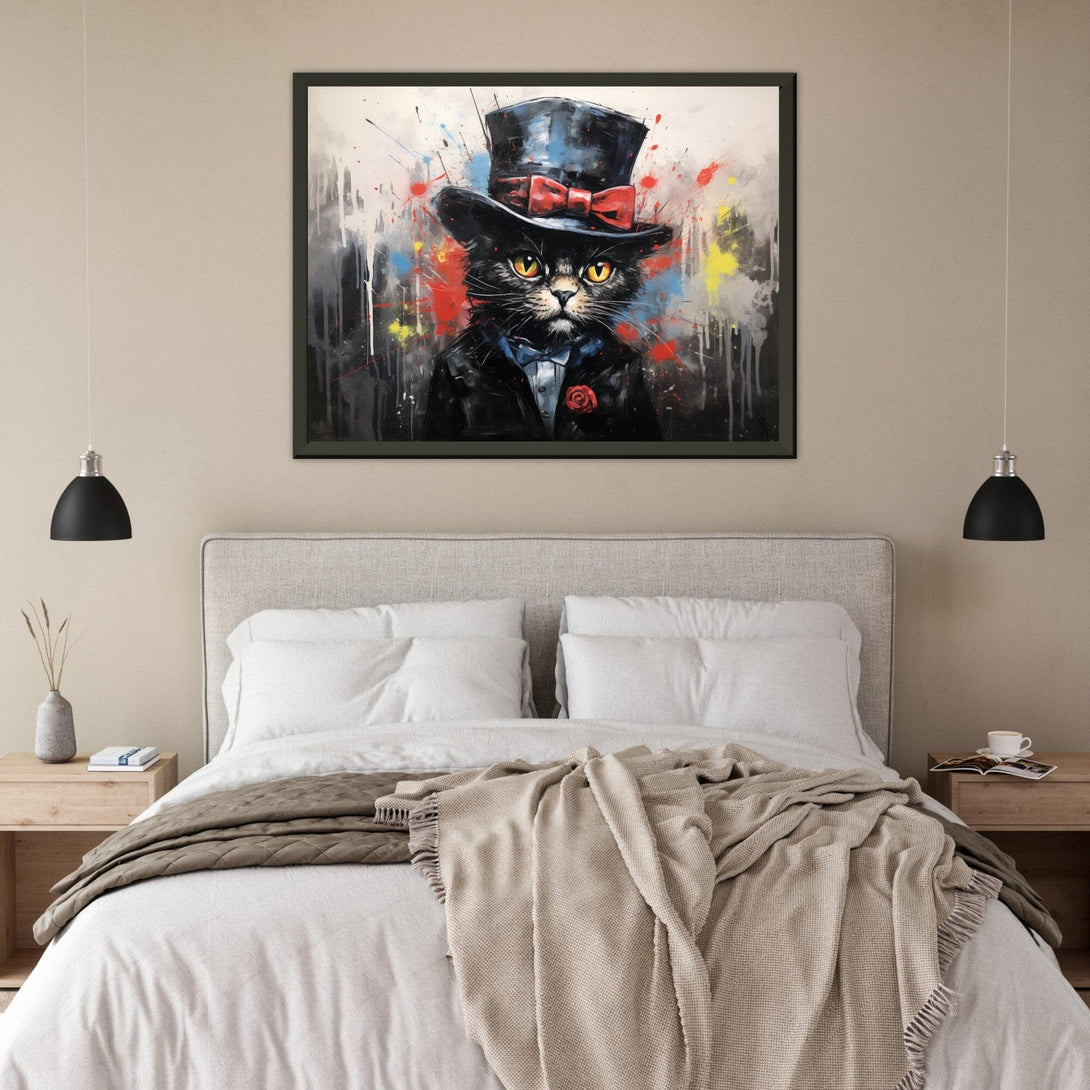 Gentleman Katze ein Bild aus der collections Tierbilder als Poster im Wohnzimmer