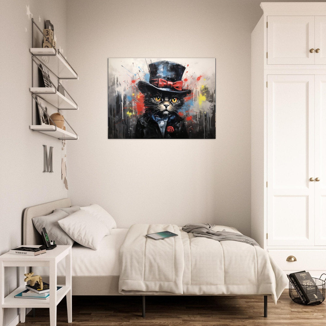 Gentleman Katze ein Bild aus der collections Tierbilder als Leinwandbild