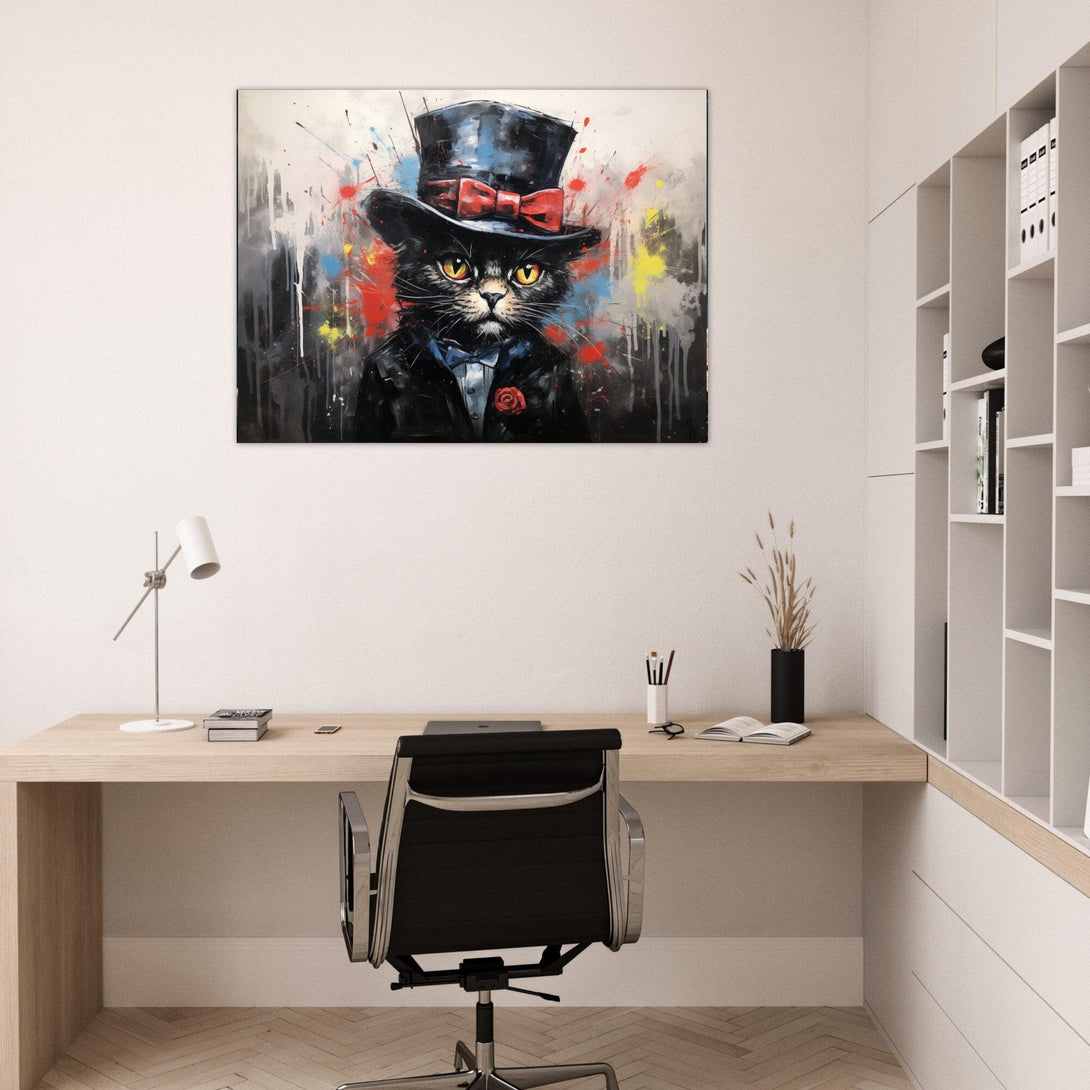 Gentleman Katze ein Bild aus der collections Tierbilder als Poster mit Rahmen