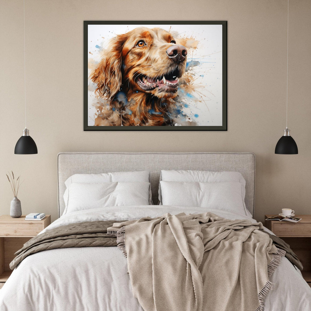Goldig und Bunt ein Bild aus der collections Tierbilder als Leinwandbild