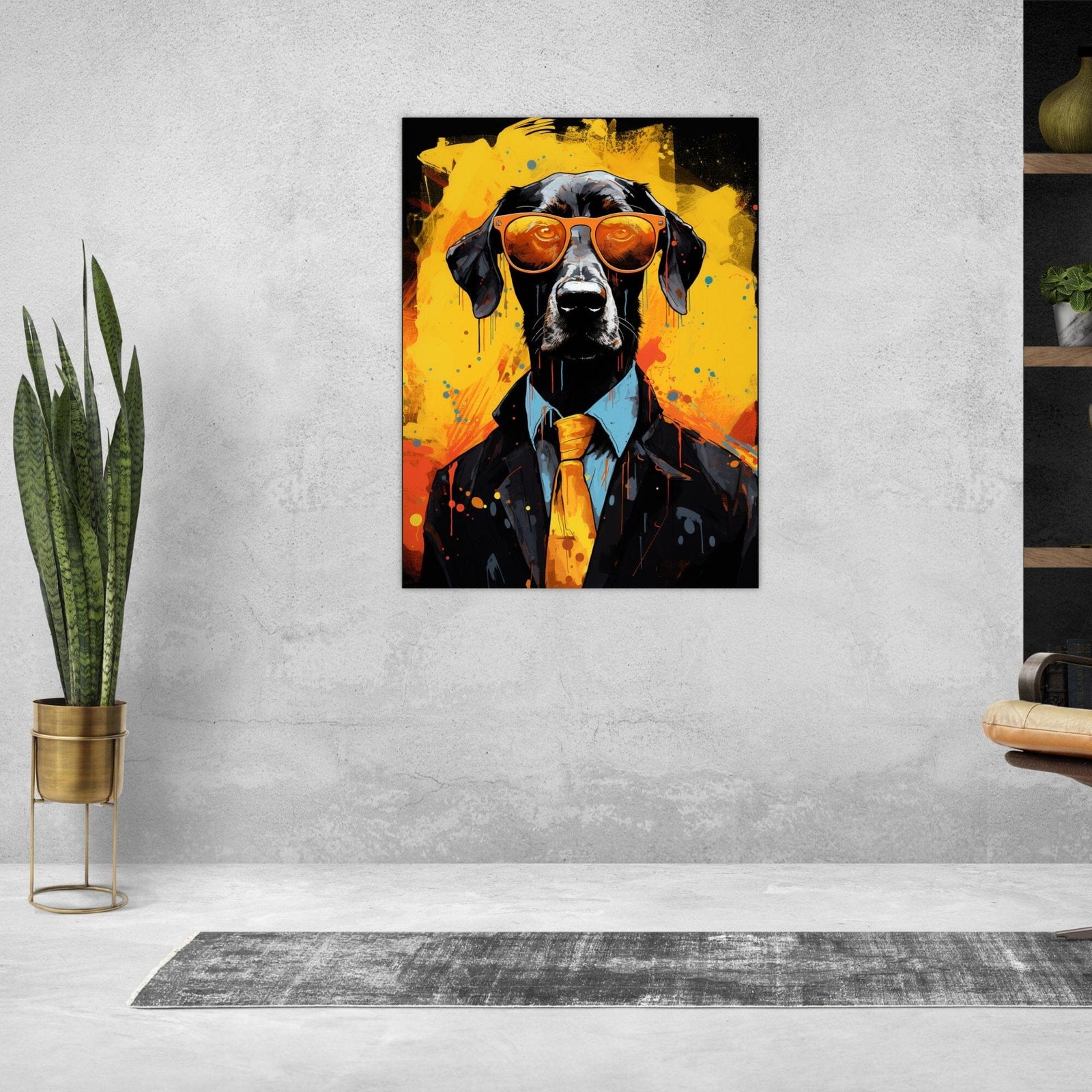 Hunde Deal ein Bild aus der collections Tierbilder als Alu-Dibond Bild