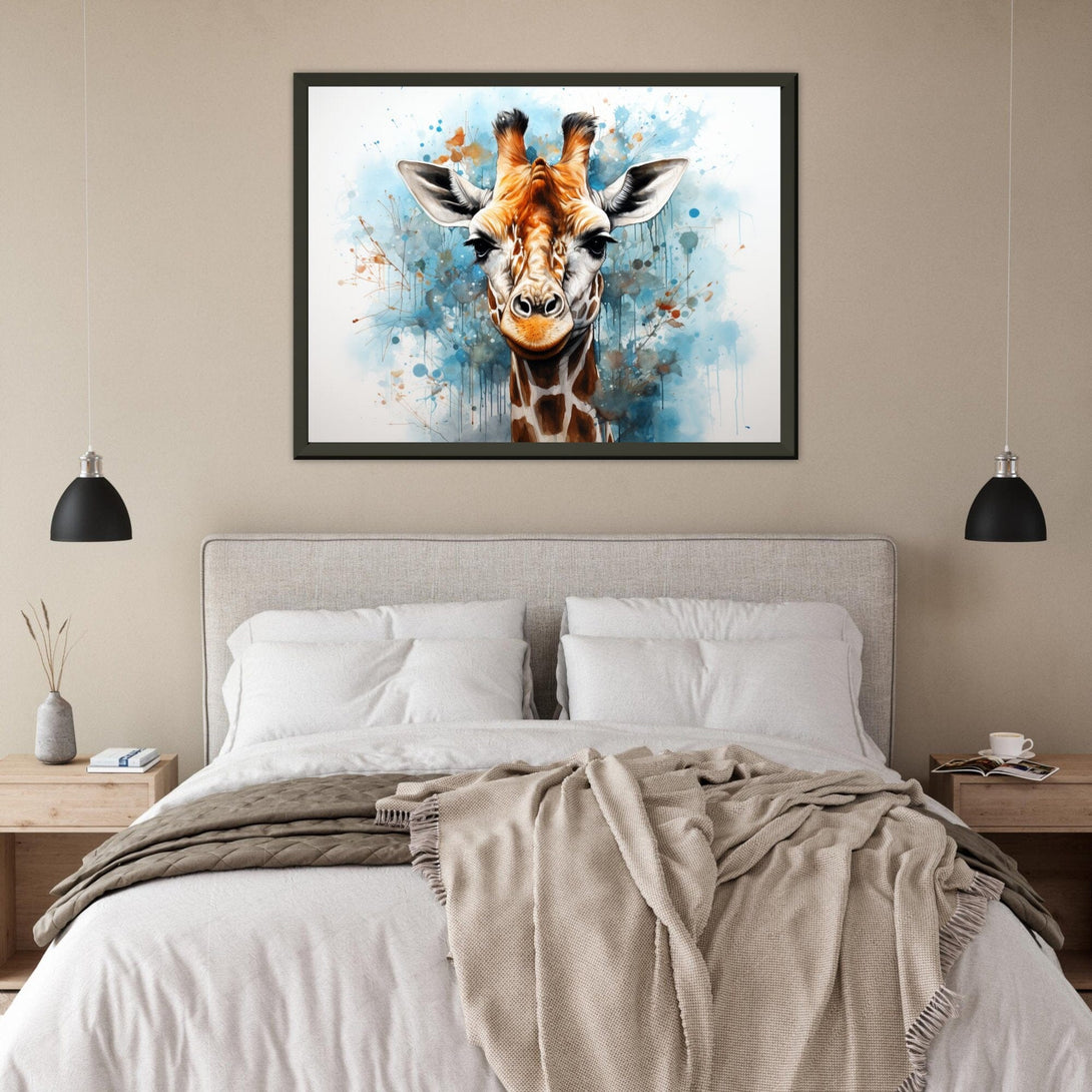 Georgina, die Giraffe ein Bild aus der collections Tierbilder als Leinwandbild